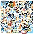 50 Stickers Colorful Aesthetic Vinyl/PVC Waterproof Decals for Water Bottle, Hydroflask, Guitar, Luggage, Phone, Case, Laptop, Skateboard, Gift for Kids, Teens, Boys and Girls …
