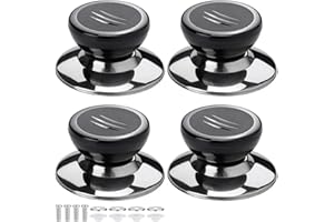 ANYUAN BOY Maniglia universale con coperchio per pentola, coperchio in vetro, coperchio con viti, coperchio per pentole, bottoni di ricambio, casseruola 4