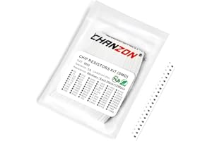 Chanzon 1200pcs 0805 SMD Resistor Kit 0-10M Ω ohm 60 Values 1/8W 0.125W ±1% Tolerance Thick Film 0-10MR SMT Chip Resistors Rohs Certificated