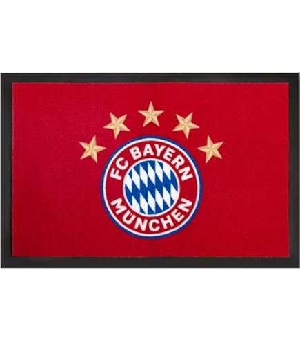 FC Bayern München Metalen bord | metalen afbeelding | set van 2 | rood