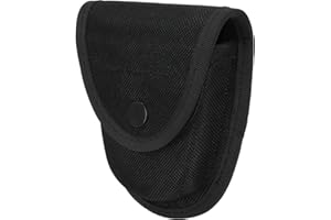 YONCONO Funda táctica resistente con cierre a presión para esposas, funda moldeada para esposas de bisagra y cadena, para cinturón de trabajo, chaleco de seguridad, oficial de policía