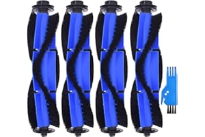 QAQGEAR 4 Stück Ersatzteile für Eufy RoboVac 11S, RoboVac 11S Max, 15T, 30C, 15C, 12, 25C, 35C, 15C Max, 30C Max, G20, G30, G30 G40, G40 Hybrid, G35 Edge Roboterstaubsauger Zubehör mit Reinigungsbürst