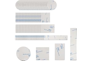 ErShiPing 100 Pcs Pastilles Adhésives Double Face Extra Fort, Ruban Adhésif Double Face Puissant, Pastilles Adhésives en Mousse Imperméables pour Maison, Bureau, Voiture, école