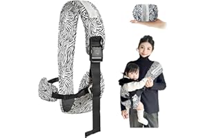 AIRCADIA Tragbarkeit Babytrage, Kindertrage Seitlich Babytragetuch Trage Baby mit Rutschfestem Hüftsitz Tragetuch Kleinkind Hüfttrage Kleinkindtrage Ergonomischer ab 6 monate (6.4-20 kg) (Streifen)