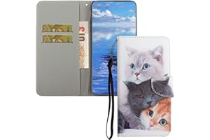 QIWEIQING Funda para Xiaomi Redmi 8A, Funda Libro Xiaomi Redmi 8A, Funda Móvil Xiaomi Redmi 8A Magnético Carcasa para Xiaomi Redmi 8A Funda con Tapa, Three Cats XC5