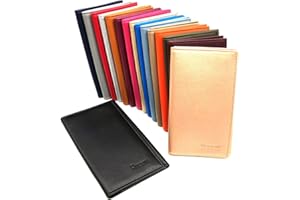 Charmoni - Hug - Etui Porte Papiers Voiture Permis de Conduire Carte Grise Homme Femme en Cuir Vachette (TU, Noir)