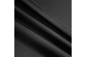 9KM DWLIFE 40D Waterproof Ripstop Nylon Fabric 3oz Nylon Sheets PU Coating Tear Resistant for Outdoor Cover Tent Kite Bag Material(Black,1 Meter(100cm x 152cm))