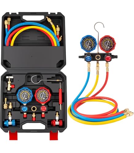 AC Manifold Gauge Set 3 Way AC Gauges Set, For R134a R12 R22 R502 591068