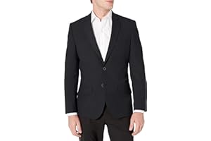 Amazon Essentials Odzież robocza wierzchnia Mężczyźni Long-sleeve Button-front Slim-fit Stretch Blazer (1 w zestawie)
