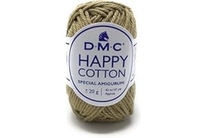 DMC - Happy Cotton - Spécial Amigurumi - 100% coton - Très doux et agréable à utiliser | Pelote de 20 g - 43 m | 49 coloris