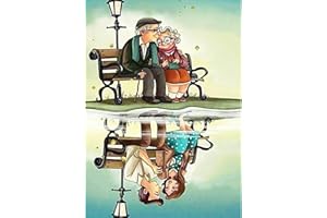 AIRDEA Loving Old Couple Grow Old Together 5D Diamonds Painting Kits, DIY Diamond Art Craft Supply for Adults, Full Drill Embroidery Art Picture for Home Wall Decor 30x40cm