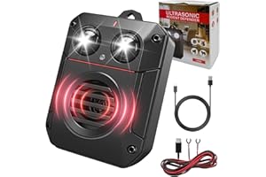 TECHEXTRA Spaventapasta per martore auto, a ultrasuoni, per collegamento auto, batteria AA, USB, protezione per martore, per vano motore, auto, casa, sottotetto, giardino, 1 pezzo