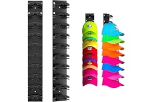 DGMI 2 Stück Selbstklebende Cap Halter, Cap Halterung Wand, Basecap Halterung, Baseball Cap Aufbewahrung, mit Starkem Klebstoff und Wandbohrung, Kappenhalter für Kleiderschrank, Tür, Wand (Schwarz)