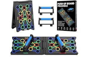 GUKOY Deska push-up 24 w 1, wielofunkcyjna, składana, przenośna, treningowa, fitness, stojaki, narzędzia do ćwiczeń, deska do ćwiczeń, ćwiczenia domowe dla mężczyzn/kobiet