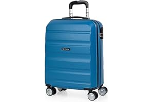 ITACA - Maleta Cabina. Maletas de Viaje Cabina 55x40x20. Maleta de Cabina. Trolley Cabina, Maleta 55x40x20. Maletas de Cabina con Candado de Combinación. T71650, Azul