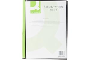 Q-Connect A4 40-Pocket Presentation Display Book - Black