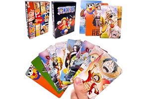 CBOSNF Anime LOMO Cartes 60pcs One-Pie-ce Gioco di Carte Mini Cartoline Anime Carte Collezione Anime Card Set Luffy Lomo Cards Regali per Appassionati di Anime
