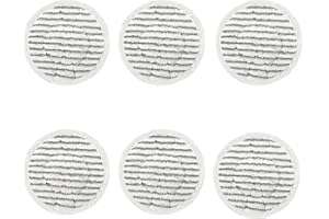 OHIFAN Replacement Steam Mop Pads for Shark S6002UK S7201UK Steam Mop, Reusable Steam & Scrub All-in-One Cleaning Mop Pads,6 Pack Washable Rotating Power Pads