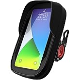 BAONUOR Fahrrad Handyhalterung Tasche Wasserdicht, Fahrradtasche Lenker [Vollständiger Schutz & Anti-Shake] 360° drehbare Han