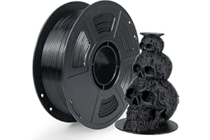 IEMAI Filamento para impresora 3D PETG + de alta velocidad, filamento PETG+ de 1,75 mm, negro, 1 kg, filamento PETG para impresión de alta velocidad, filamento 1,75 PETG, precisión dimensional +/-