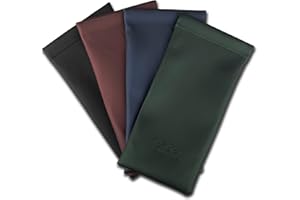 EDISON & KING Etui na okulary - opakowanie 4 sztuk - skóra syntetyczna