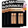Duracell Alkaline AAA Battery, pack of 12, Everyday Devices, Clock, Toy, Remote
