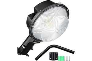 RIGIDON LED Réverbères Lampe Exterieur, 100W 10000LM Lampadaire Exterieur Projecteur LED Lampe IP66 étanche Spot d'extérieur étanche pour Grange, Rue, Cour, Parking, Jardin, Garage, Allées, Public
