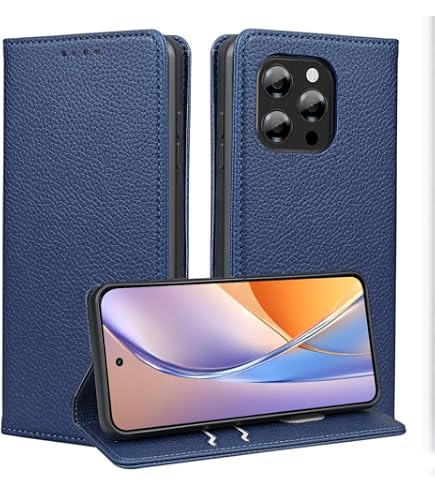 SEAHAI Cover Portafoglio Per OUKITEL C33 - Pelle PU Con Blocco RFID, Slot Carte E Supporto, Verde