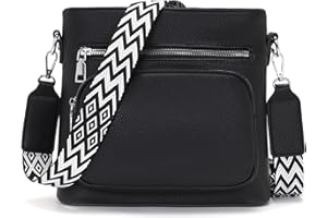 Snmoec Shoulder bag women's medium size women's handbag medium size crossbody bag vegan leather shoulder bag with wide strap handbags black, black