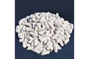 Tonmp 3 LBS 5/16" x 5/8" Large Ceramic Media for Rock Tumbling – Ceramic Tumbling Media for Rock Polisher, Use with Rock Tumbler Grit, Protects Rocks, Reusable, Rock Tumbling Supplies(8mm x 16mm)