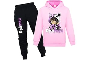 Duoxinbos Youtube Games Merch Girls Tracksuit Hoodie & Joggers Pant 2Pcs Outfit Kids Cartoon Casual Clothing