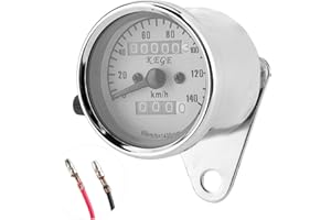 SALATY Compteur de vitesse, compteur de vitesse de moto résistant à la saleté vintage résistant à l'usure, pour calculer le kilométrage Mesure de la vitesse d'une moto de scooter