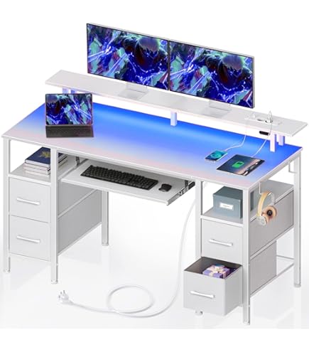 Scrivania Computer Tribesigns 180x79x75 Cm - Legno Massello, Stile Vintage, Per Ufficio E Studio - Foto 11