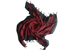 MILSPEC SURPLUS Shemagh Écharpe en coton arabe pour Keffiyeh Désert Palestinien Keffiyeh Écharpe tactique armée fabriquée à la main