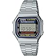 CASIO Orologio Digitale Quarzo Unisex Adulto con Cinturino in Acciaio Inox A168WA-1YES