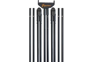 4 STABLE STICKS - Mountain Stick Modell-Pirsch-Und Weitschießstock-Optimale Stabilität - Abnehmbar/Verstellbar - Für Stehende, Kniende, Sitzende, Schräge/Bergschüsse - Ultraleicht, Langlebig- Schwarz