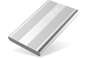 Sincelo Externe Festplatte ultradünn tragbar 2,5 Zoll Tragbare Festplatte extern für PC, Mac, Desktop, Laptop, MacBook, Chromebook