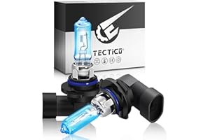 ‎TECTICO TECTICO HB3 9005 Halogen Birne 12V 65W Warmweiß +130% Ultra Heller Fernlicht Abblendlicht Nebelscheinwerfer Tagfahrlicht Auto Lampe Ersatz, 2 Stücke