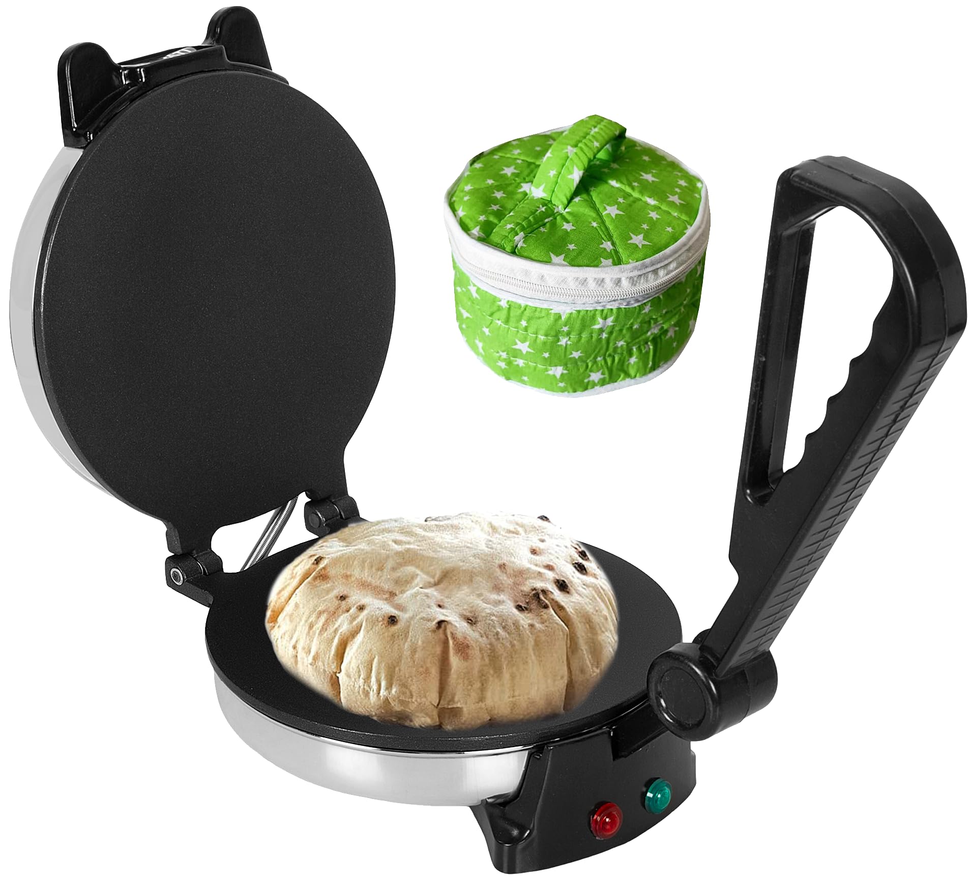 Enem Roti Maker, with Free Roti Pouch, with 1 Year Warranty & Customer Support from Enem, Stainless Steel Chapati Maker