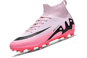 AMLCWZ Botas de fútbol para Hombre Botas de fútbol Profesional al Aire Libre Botas de fútbol para Adolescentes Botas de fútbol para niños para césped Artificial Zapatos de Partido Profesional AG