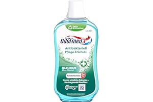‎ODOL-MED 3 Odol-med3 Mundspülung Antibakteriell Pflege & Schutz, alkoholfreie Mundspülung, hemmt schädliche Bakterien und unterstützt dadurch eine gesunde Mundflora, 500ml