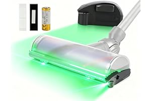 JECDFS Luz LED Detector de Polvo para Aspiradoras, Accesorio Universal con Luz Verde, Indicador de Polvo y Pelo de Mascotas, Compatible con la Mayoría de Aspiradoras, Fácil Instalación para Hogares con Masco