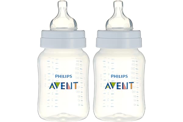 زجاجات رضاعة مضادة للمغص افينت من فيليبس، قطعتين × 260 مل، SCF813/62
