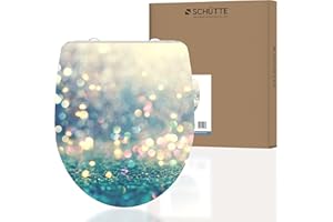 SCHÜTTE Abattant WC Magic Light avec frein de chute et fonction déclipsable pour un nettoyage aisé, en Duroplast