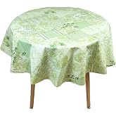 GreenLeaves Elyaflı Masa &Ouml;rt&uuml;s&uuml; 140 cm Yuvarlak