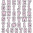 37 Pack Pink Letter Decoration Charms 0-9# Number, Alphabet ABC-Z Letter, DIY for Boy Girl Teens Men Women and Adults
