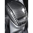 YAKANEY for Totoya RAV4 2019-2023 Gear Shift Knob Cover, Carbon Fiber Grain Interior Protective Gear Shift Trim for Toyota Highlander 2020-2023- Carbon Fiber