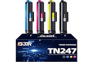 BJTR TN247 TN-243CMYK Toner Value Pack Compatible for Brother TN247 TN243 HL-L3230CDW MFC-L3710CW DCP-L3550CDW DCP-L3510CDW HL-L3210CW MFC-L3770CDW MFC-L3750CDW MFC-L3730CDN (4-Pack) X-Large