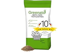 5 kg Rasensamen schnellkeimend Greenato Berliner Tiergarten - für Zierrasen, Spielrasen, Schattenrasen oder Trockenrasen, Rasensaat geeignet für alle Rasenflächen - reicht für 200 m²
