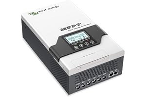 MUST ENERGY 100A 12V/24V/36V/48V Controlador de carga MPPT Regulador de panel solar con pantalla LCD para baterías de plomo-ácido y litio